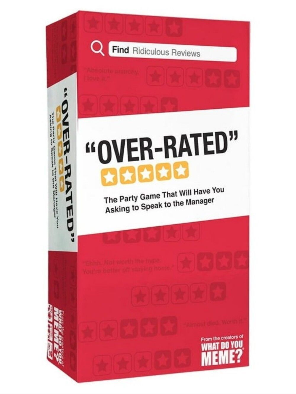 NWT Over-Rated Funny Adult Card Game From The Creators Of What Do You Meme